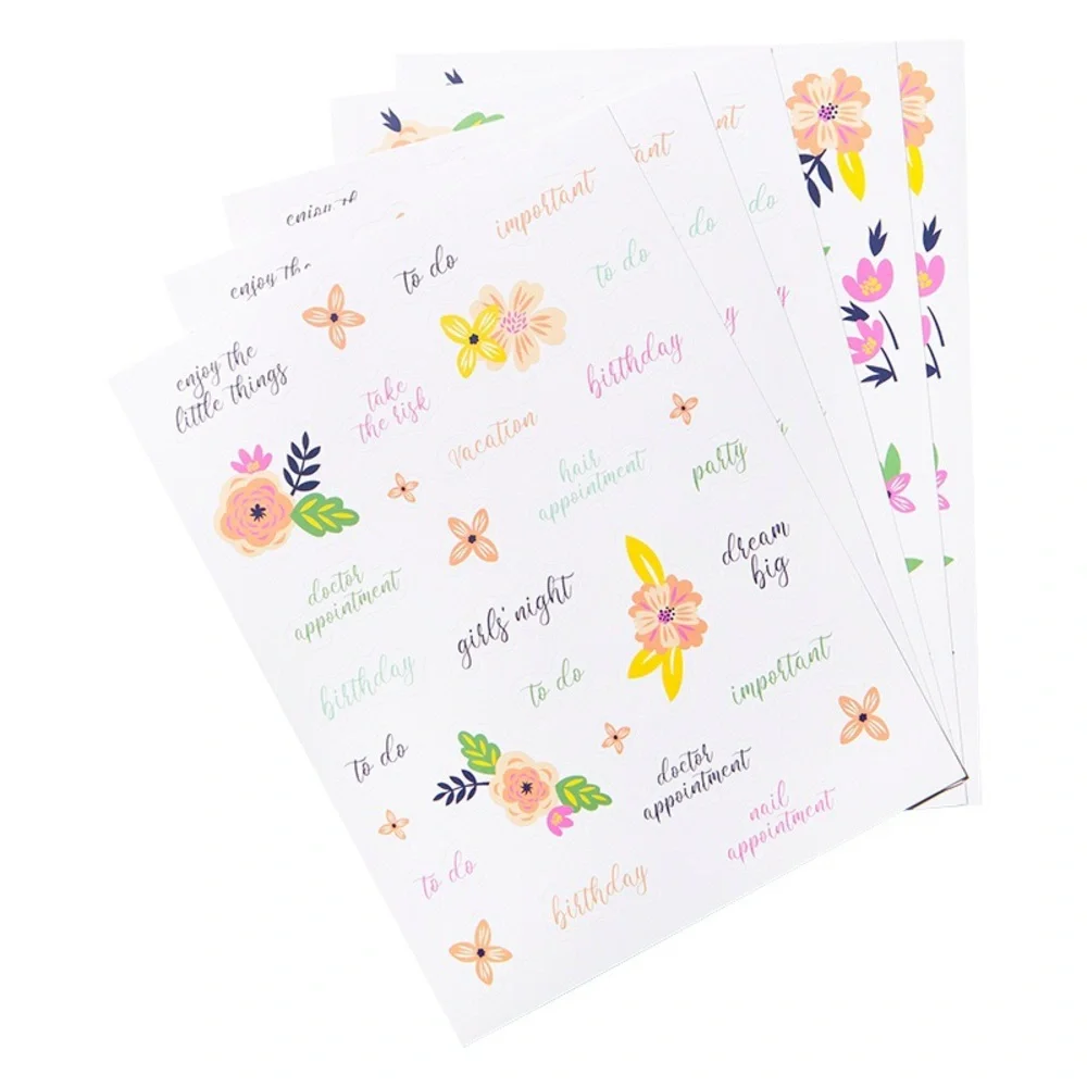 Spiral Daily Planner And 5pc. Sticker Sheets